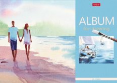 Альбом для рисования 24л А4ф 100г/кв.м жесткая подложка Рисуем